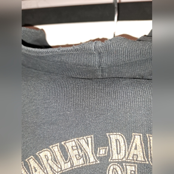 Vintage 1989 women's Harley Davidson shoulder less long sleeve - Picture 8 of 16